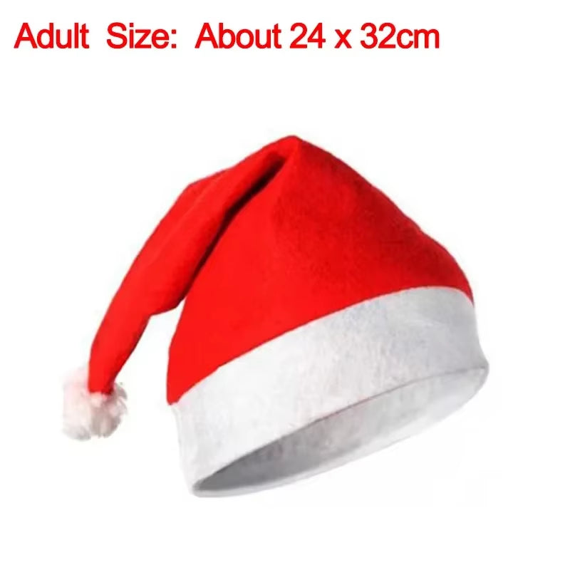 Christmas Hat Red Adult Children Christmas Hat Santa Claus Hat Christmas Gifts Christmas Decorations