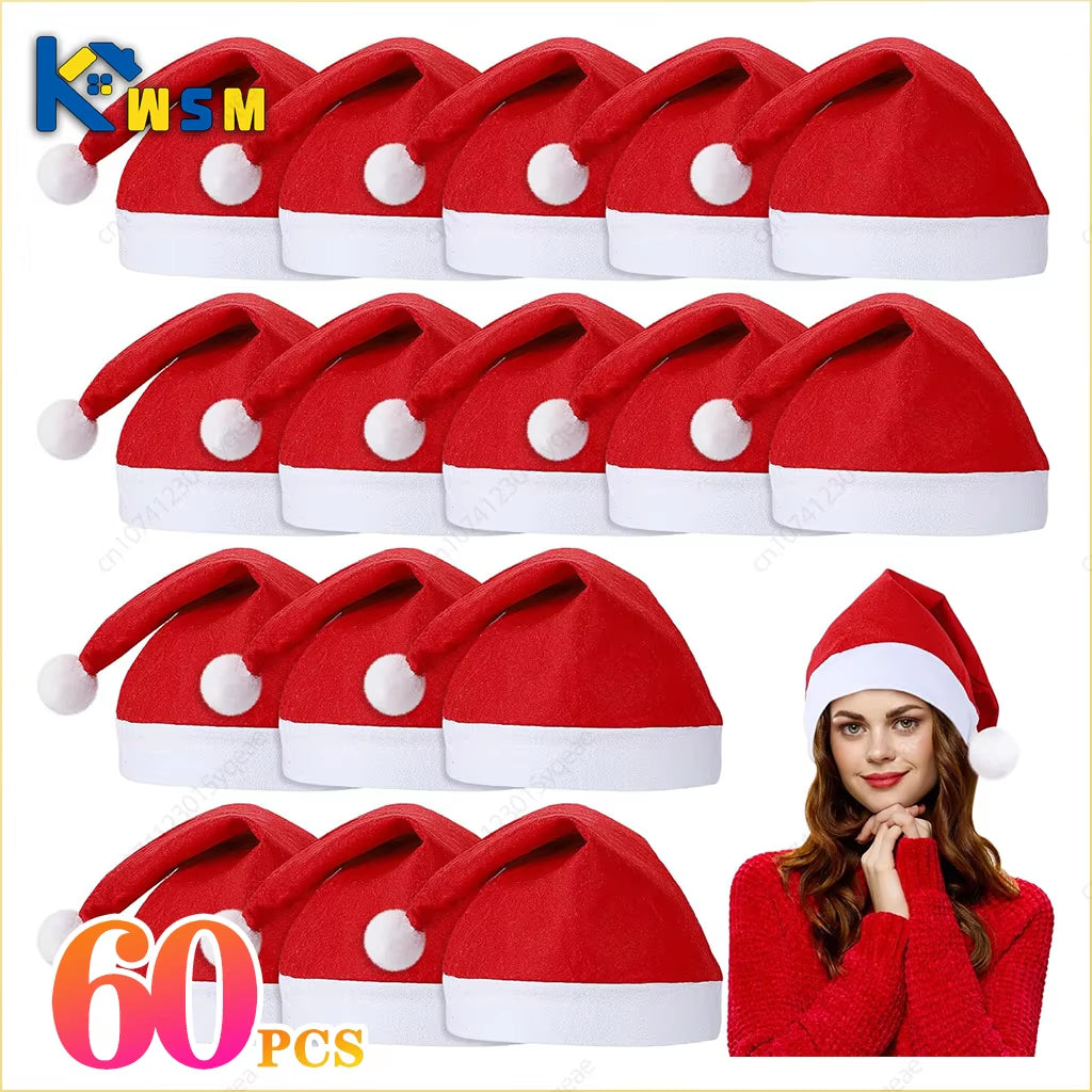 Christmas Hat Red Adult Children Christmas Hat Santa Claus Hat Christmas Gifts Christmas Decorations