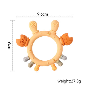 Baby Silicon Teether Toys Dinosaur Bracelet BPA Free Cute Cartoon Animal Silicone Teething Glove for Newborn Chew Teether Toys