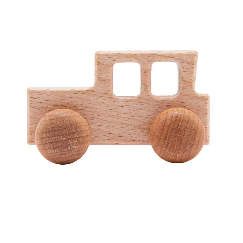 Montessori Toys Wooden Train Birthday Toy Baby Educational Toys Wooden Trolley Baby Learning Toys Number of Wood Baby Toys Gifts