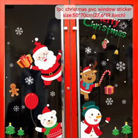 Christmas Window Stickers Christmas Wall Sticker Kids Room Wall Decals Merry Christmas Decorations for Home New Year Stickers