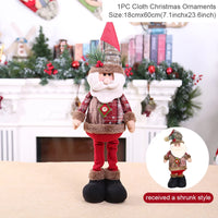 Telescopic Christmas Doll Merry Christmas Decorations for Home 2025 Christmas Ornament Xmas Navidad Noel Gifts New Year 2026