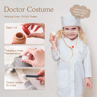 Doctor Toys Pretend Silicone Play Doctor Kit Food Grade Safety Nurse Set for Girls Boys Toddler Games Learning Toy Baby‘S Gift