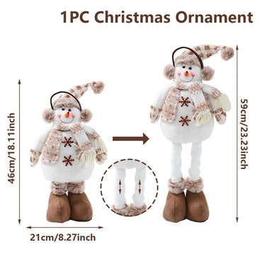Telescopic Christmas Doll Merry Christmas Decorations for Home 2025 Christmas Ornament Xmas Navidad Noel Gifts New Year 2026