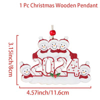 DIY Christmas Family Pendant Merry Christmas Decorations for Home Navidad 2023 Christmas Tree Hanging Ornament New Year 2024