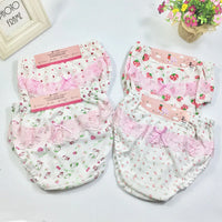 2 Pcs/Set Baby Underwear Cotton Ruffled Bow Girl Panties Newborn Baby Girl Shorts Underwear 0-2 Years