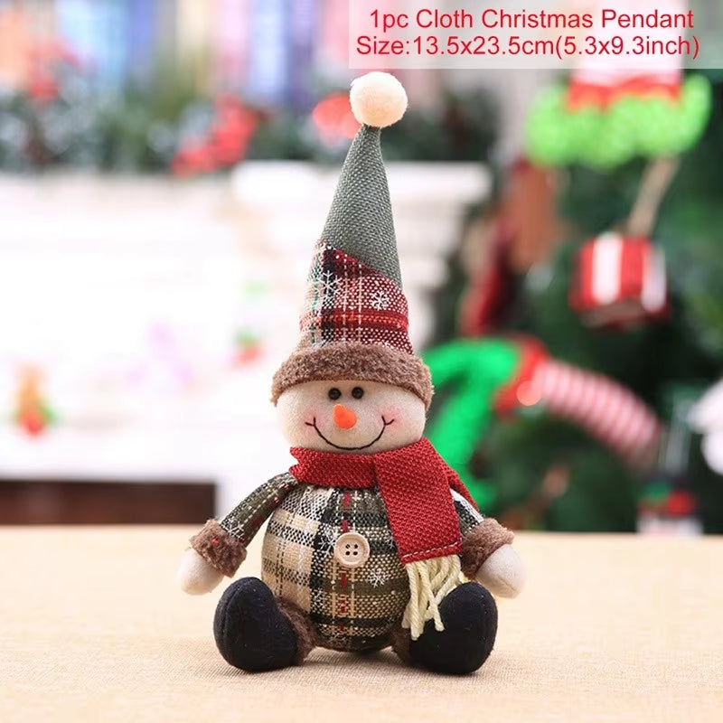 Telescopic Christmas Doll Merry Christmas Decorations for Home 2025 Christmas Ornament Xmas Navidad Noel Gifts New Year 2026