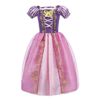 Children Princess Costume Party Fancy Flower Vestido New 2024 Christmas Birthday Carnival Dress up Rapunzel Belle Disguise Frock