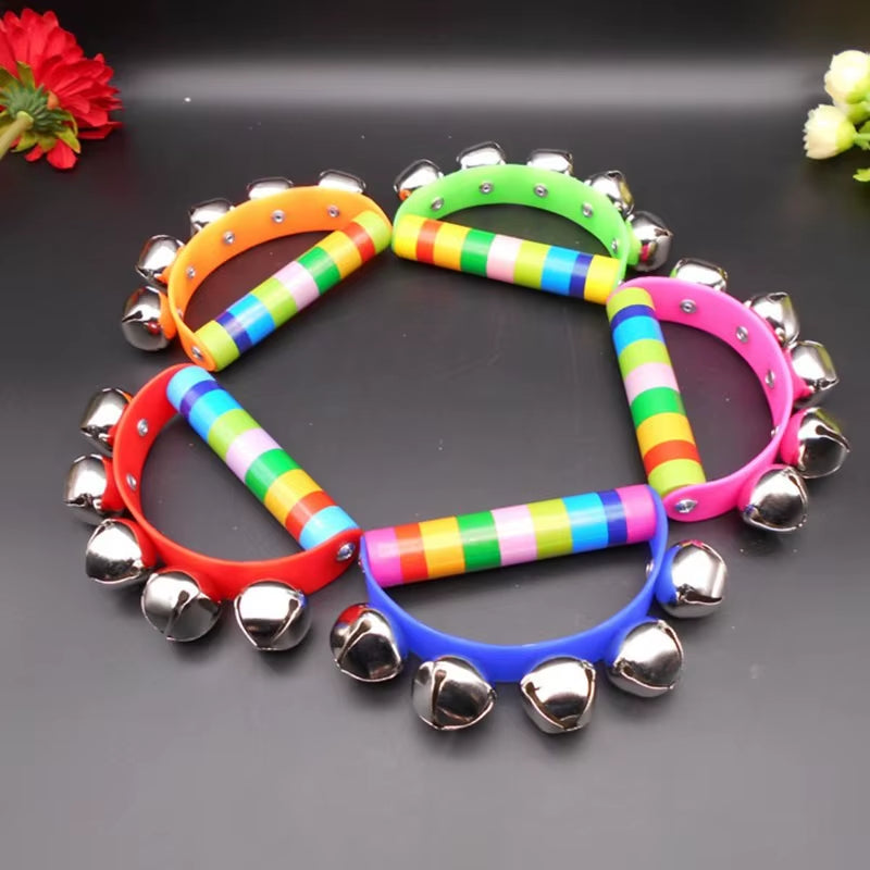 Orff Musical Instruments Wooden Baby Children'S Educational Toys for Toddler Early Education Toys Color Semicircle Hand Bells