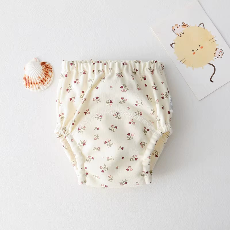 Baby Training Pants Baby Underwear Washable Cute Pattern Breathable Diaper Pants Summer Baby Diapers Cotton Learning Trousers