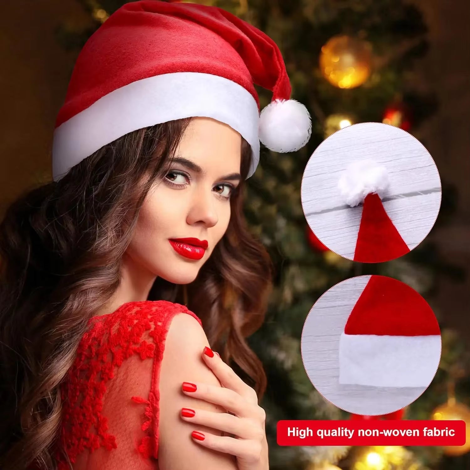 Christmas Hat Red Adult Children Christmas Hat Santa Claus Hat Christmas Gifts Christmas Decorations