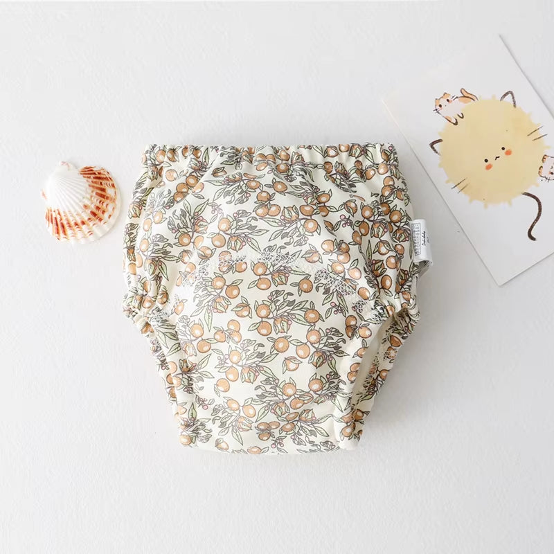 Baby Training Pants Baby Underwear Washable Cute Pattern Breathable Diaper Pants Summer Baby Diapers Cotton Learning Trousers