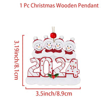 DIY Christmas Family Pendant Merry Christmas Decorations for Home Navidad 2023 Christmas Tree Hanging Ornament New Year 2024