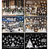 Christmas Window Stickers Christmas Wall Sticker Kids Room Wall Decals Merry Christmas Decorations for Home New Year Stickers